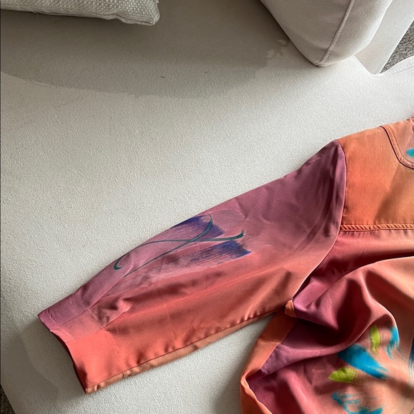 Colorful Abstract Button-Up Jacket - Picture 6 of 9